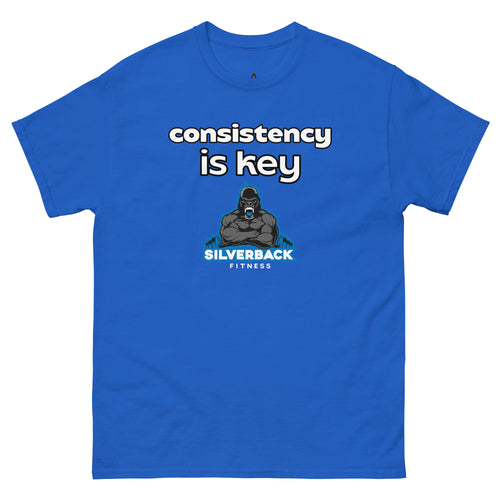 Consistency is Key Blue SilverBack Tee
