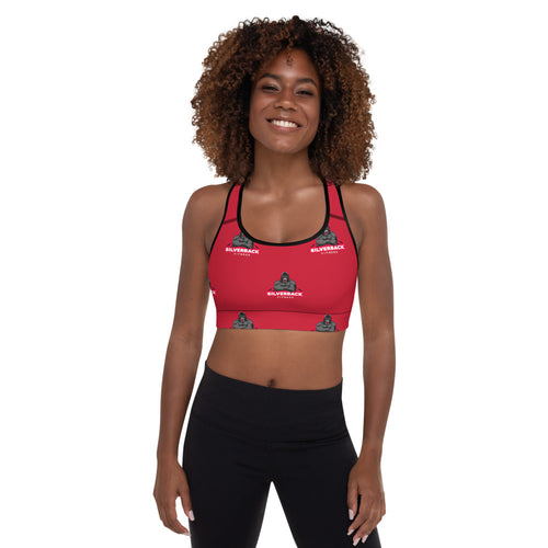 SilverBack Women's Padded Sports Bra (Red)