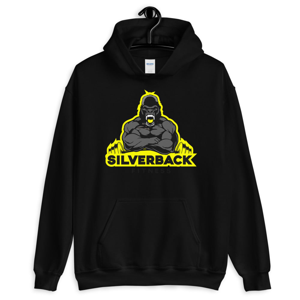 SilverBack Fitness Hoodie (Yellow Logo)